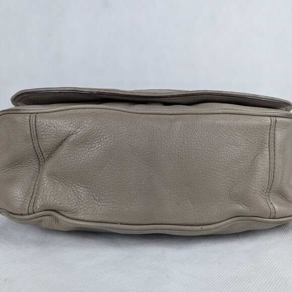 Marc Jacobs Recruit Saddle Leather Bag In Beige Made in Vietnam - Picture 8 of 15